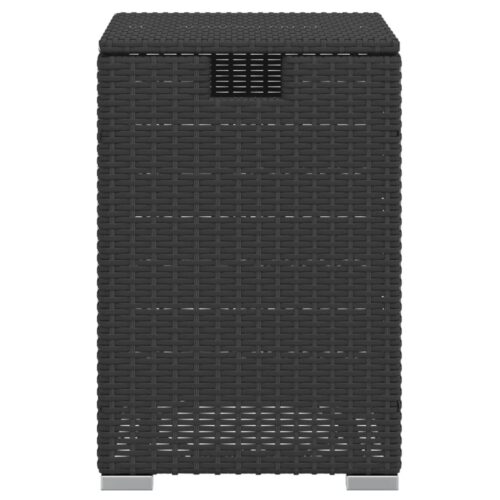 Propane Tank Cover Table Black 40x40x60cm Poly Rattan - Image 5