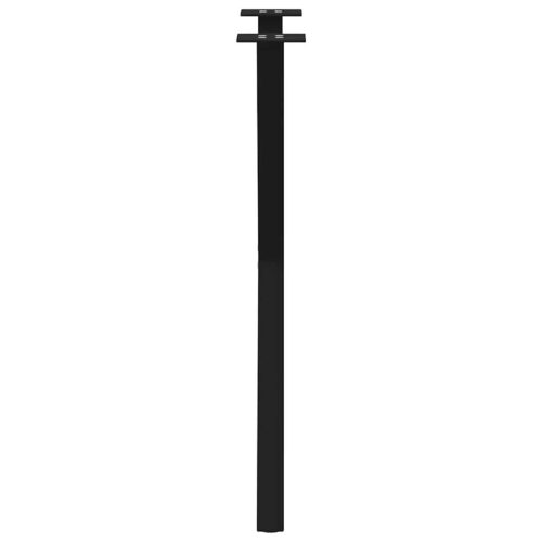 Dining Table Legs X-Shaped 2pcs Black 60x(72-73)cm Steel - Image 6
