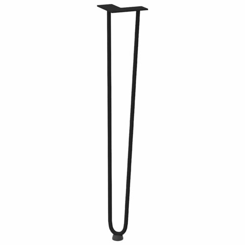 hairpin legs for console tables for Console Table 4pcs Black 72cm Solid Steel - Image 4