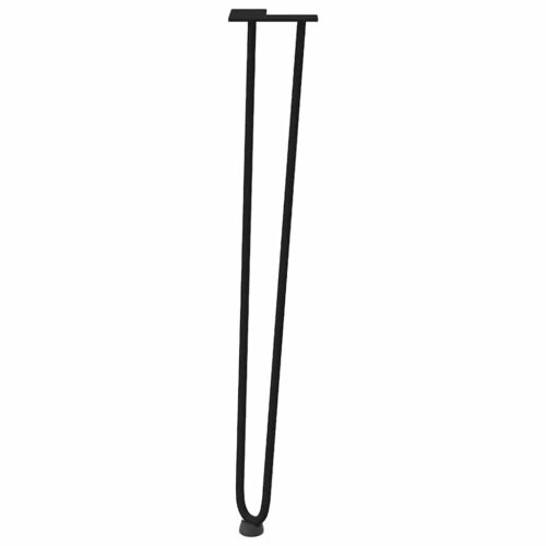 hairpin legs for console tables for Console Table 4pcs Black 72cm Solid Steel - Image 5