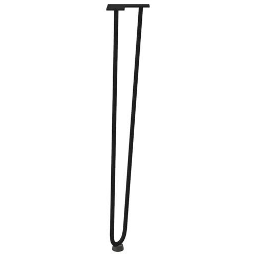 hairpin legs for console tables for Console Table 4pcs Black 72cm Solid Steel - Image 6