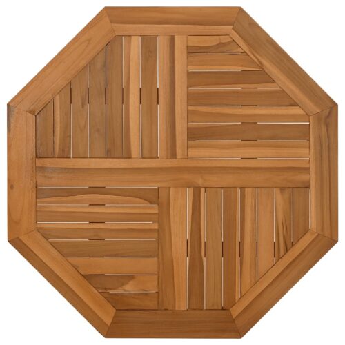 Table Top 60x60x2.5cm Octagonal Solid Wood Teak DIY Desk Panel Board