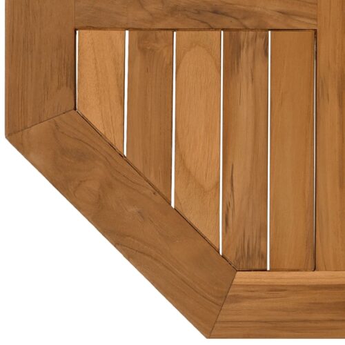 Table Top 60x60x2.5cm Octagonal Solid Wood Teak DIY Desk Panel Board - Image 6