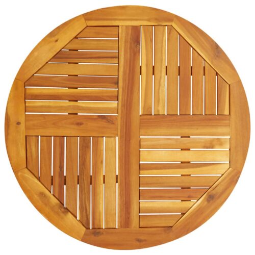 Table Top 80x2.2cm Round Solid Acacia Wood Timber DIY Desk Panel Board - Image 2