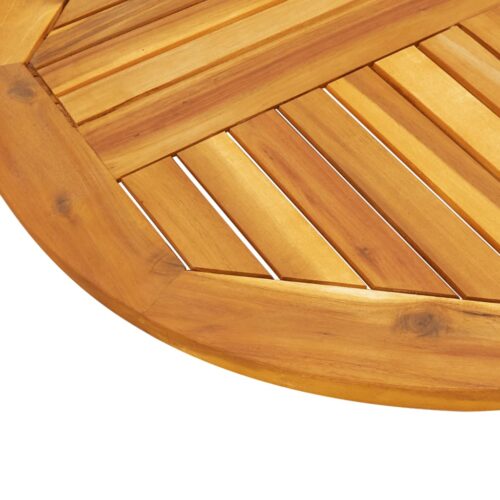 Table Top 80x2.2cm Round Solid Acacia Wood Timber DIY Desk Panel Board - Image 7