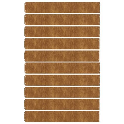 Lawn Edgings 10pcs 15x103cm Flexible Corten steel - Image 4