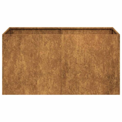 Raised Garden Bed Herbs Vegetables Box Pot Planter Rustic Weathering Steel 80x40x40cm - Image 5
