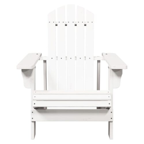 Adirondack Chair White 69x85x90.5cm Solid Wood Fir - Image 3