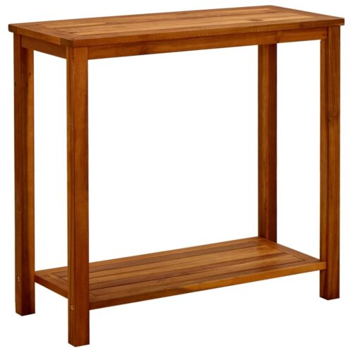 Garden Console Table 80x35x75cm Solid Acacia Wood - Image 2