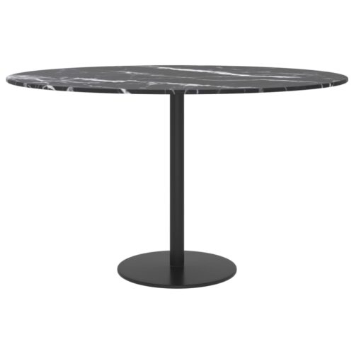 Table Top Black 70x0.8cm Tempered Glass with Marble Design DIY Desk Panel Board - Image 3