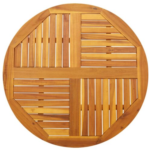 Table Top 90x2.2cm Round Solid Acacia Wood Timber DIY Desk Panel Board - Image 2