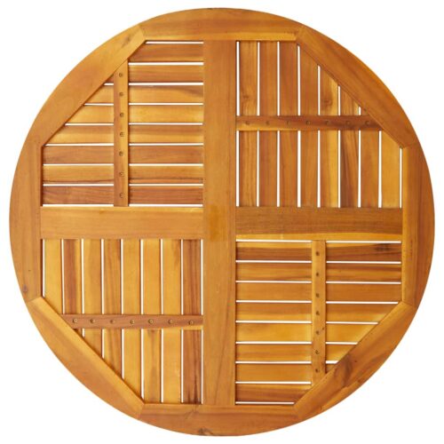 Table Top 90x2.2cm Round Solid Acacia Wood Timber DIY Desk Panel Board - Image 6