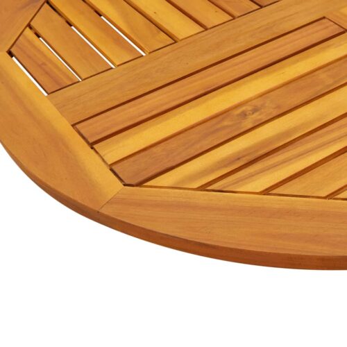 Table Top 90x2.2cm Round Solid Acacia Wood Timber DIY Desk Panel Board - Image 7