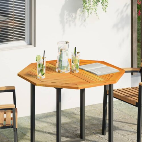 Table Top 90x90x2.2cm Octagonal Solid Wood Acacia DIY Desk Panel Board