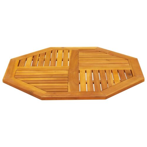Table Top 90x90x2.2cm Octagonal Solid Wood Acacia DIY Desk Panel Board - Image 3