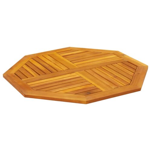 Table Top 90x90x2.2cm Octagonal Solid Wood Acacia DIY Desk Panel Board - Image 4