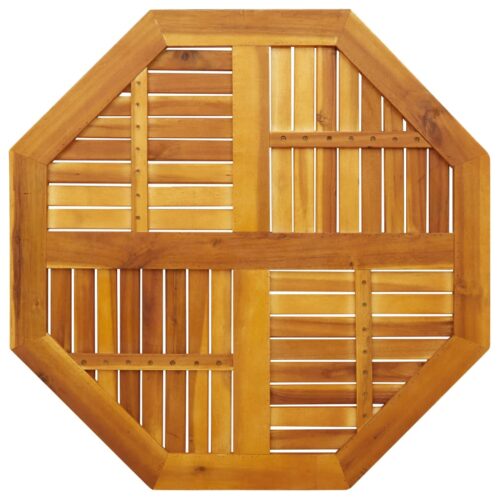 Table Top 90x90x2.2cm Octagonal Solid Wood Acacia DIY Desk Panel Board - Image 6