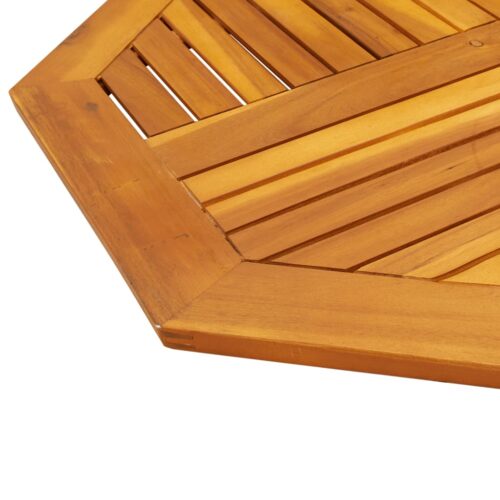 Table Top 90x90x2.2cm Octagonal Solid Wood Acacia DIY Desk Panel Board - Image 7