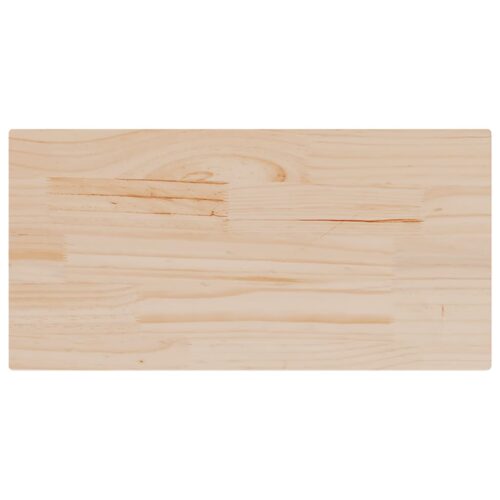 Table Tops 2pcs 80x40x2.5cm Rectangular Solid Pine Wood DIY Desk Panel Board - Image 3