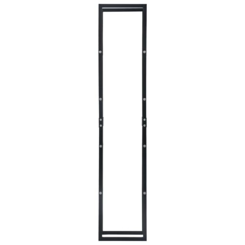 Firewood Rack Black 40x25x200cm Steel - Image 4