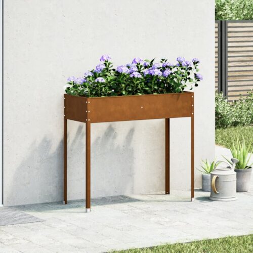 Garden Planter 100.5x40.5x90cm Weathering Steel - Image 3