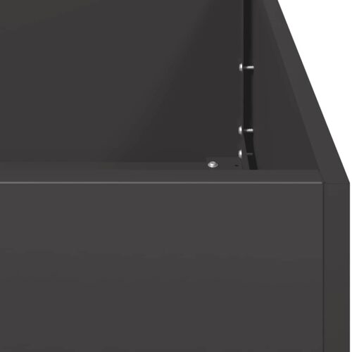 Raised Garden Bed Herbs Vegetables Box Pot Planter Cold Rolled Steel Black Black 120x40x40cm - Image 7