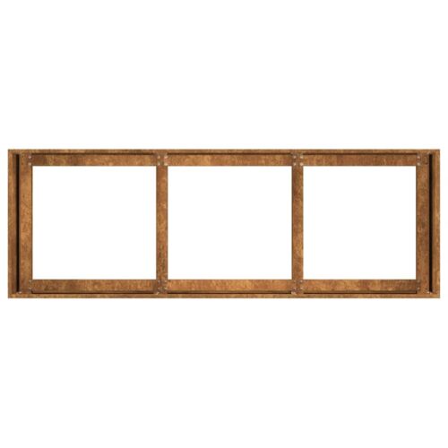 Raised Garden Bed Herbs Vegetables Box Pot Planter Rustic Weathering Steel 120x40x40cm - Image 6