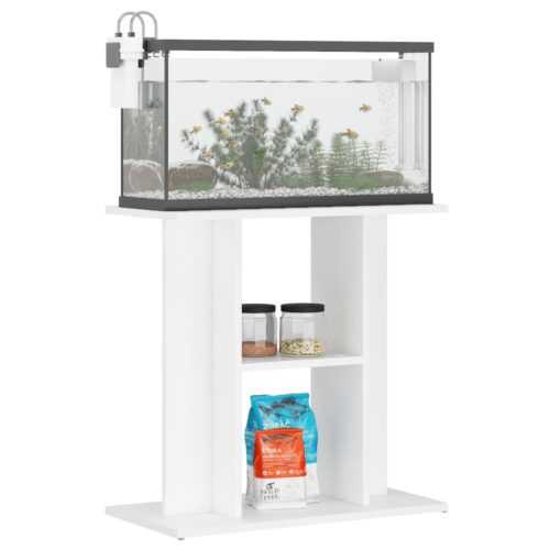 Aquarium Stand White 60x30x60cm Engineered Wood - Image 3