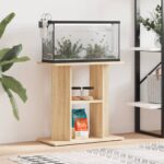 Aquarium Stand Sonoma Oak 60x30x60cm Engineered Wood