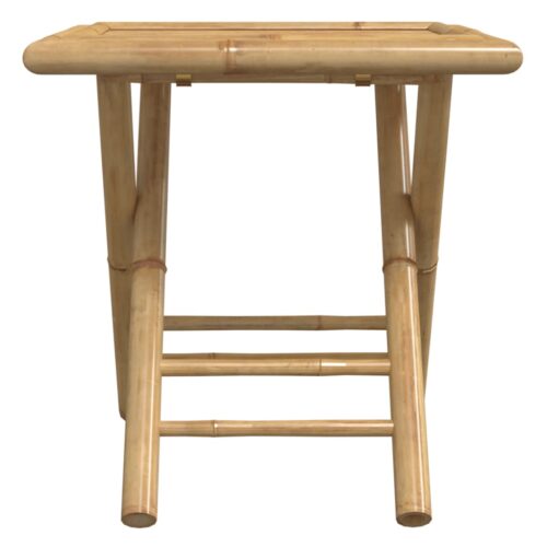 Folding Garden Table 45x45x45cm Bamboo - Image 4
