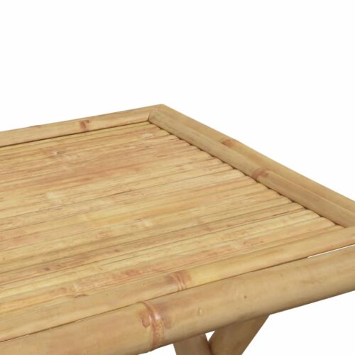 Folding Garden Table 45x45x45cm Bamboo - Image 7