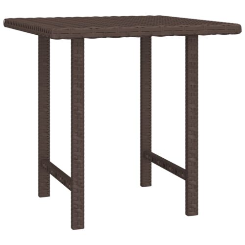 Garden Side Tables 3pcs Brown Poly Rattan - Image 4