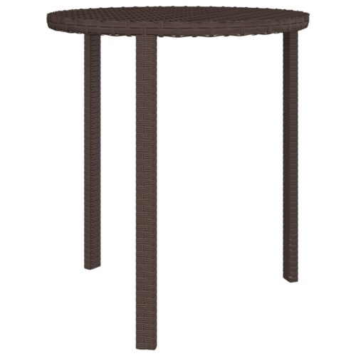 Garden Side Tables 3pcs Brown Poly Rattan - Image 5