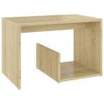Wooden Side Table Sonoma Oak 59x36x38cm