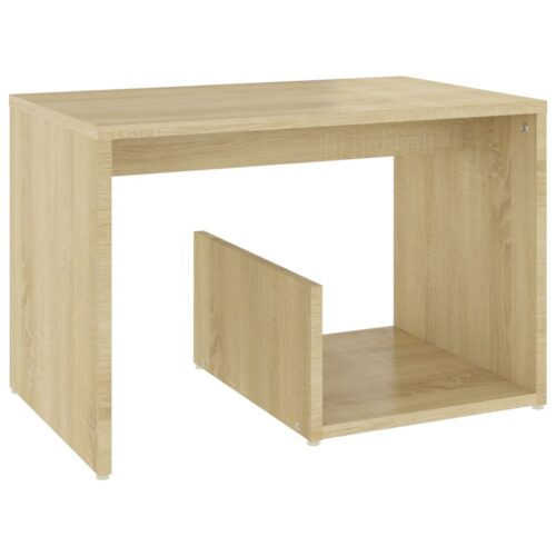 Wooden Side Table Sonoma Oak 59x36x38cm