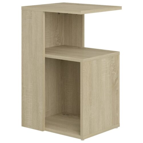 Wooden Side Table Sonoma Oak 36x30x56cm