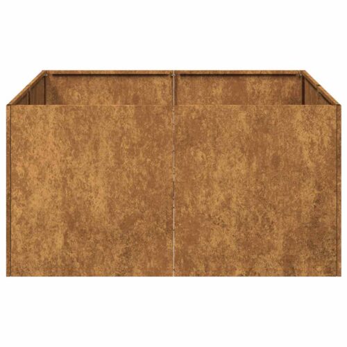 Raised Garden Bed Herbs Vegetables Box Pot Planter Rustic Weathering Steel 80x80x40cm - Image 5