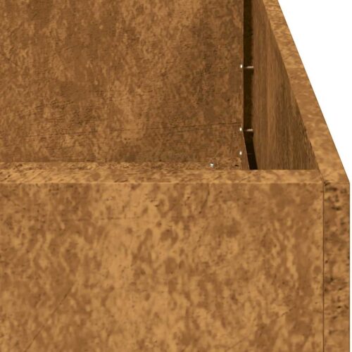 Raised Garden Bed Herbs Vegetables Box Pot Planter Rustic Weathering Steel 80x80x40cm - Image 9