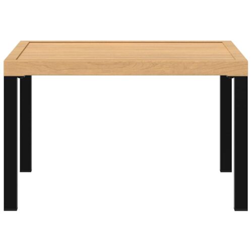 Garden Coffee Table Black 65x65x40cm Aluminium - Image 3