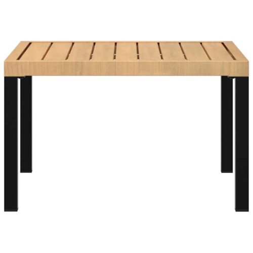 Garden Coffee Table Black 65x65x40cm Aluminium - Image 4