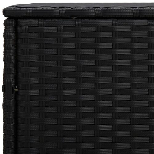 Garden Side Tables 3pcs Black Poly Rattan - Image 6