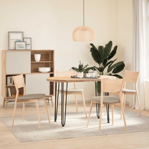 hairpin legs for console tables for Console Table 4pcs Black 72cm Solid Steel - Image 3