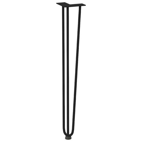 hairpin legs for console tables for Console Table 4pcs Black 72cm Solid Steel - Image 4