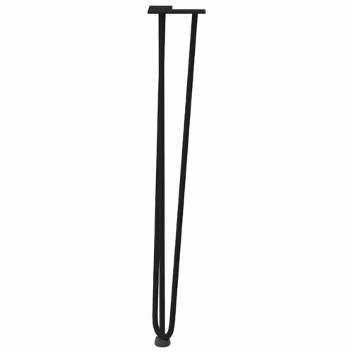hairpin legs for console tables for Console Table 4pcs Black 72cm Solid Steel - Image 5