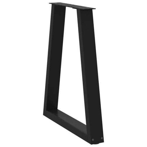 Dining Table Legs V-Shape 2pcs Black 50x(72-73)cm Steel - Image 4