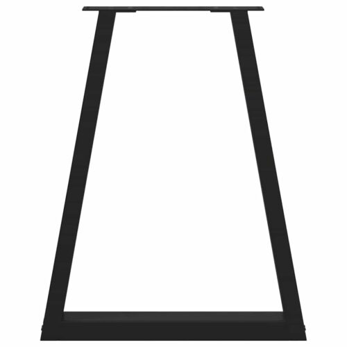 Dining Table Legs V-Shape 2pcs Black 50x(72-73)cm Steel - Image 5