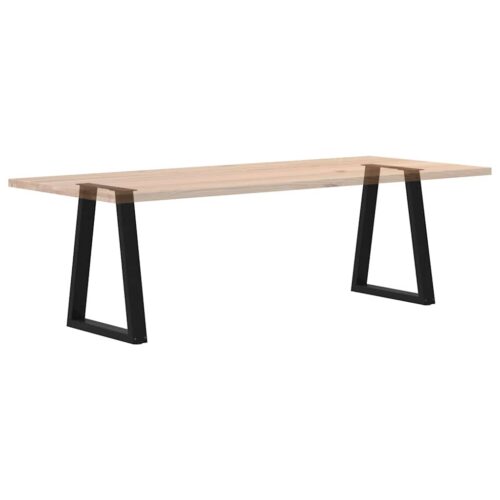 Dining Table Legs V-Shape 2pcs Black 50x(72-73)cm Steel - Image 8
