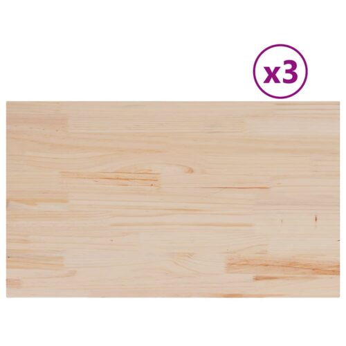 Table Tops 3pcs 80x47x1.7cm Rectangular Solid Pine Wood DIY Desk Panel Board - Image 11