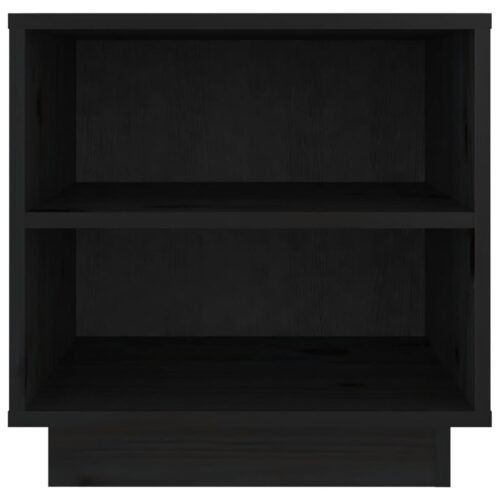 Bedside Cabinets 2pcs Black 40x34x40cm Solid Pine Wood - Image 6