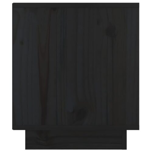 Bedside Cabinets 2pcs Black 40x34x40cm Solid Pine Wood - Image 7